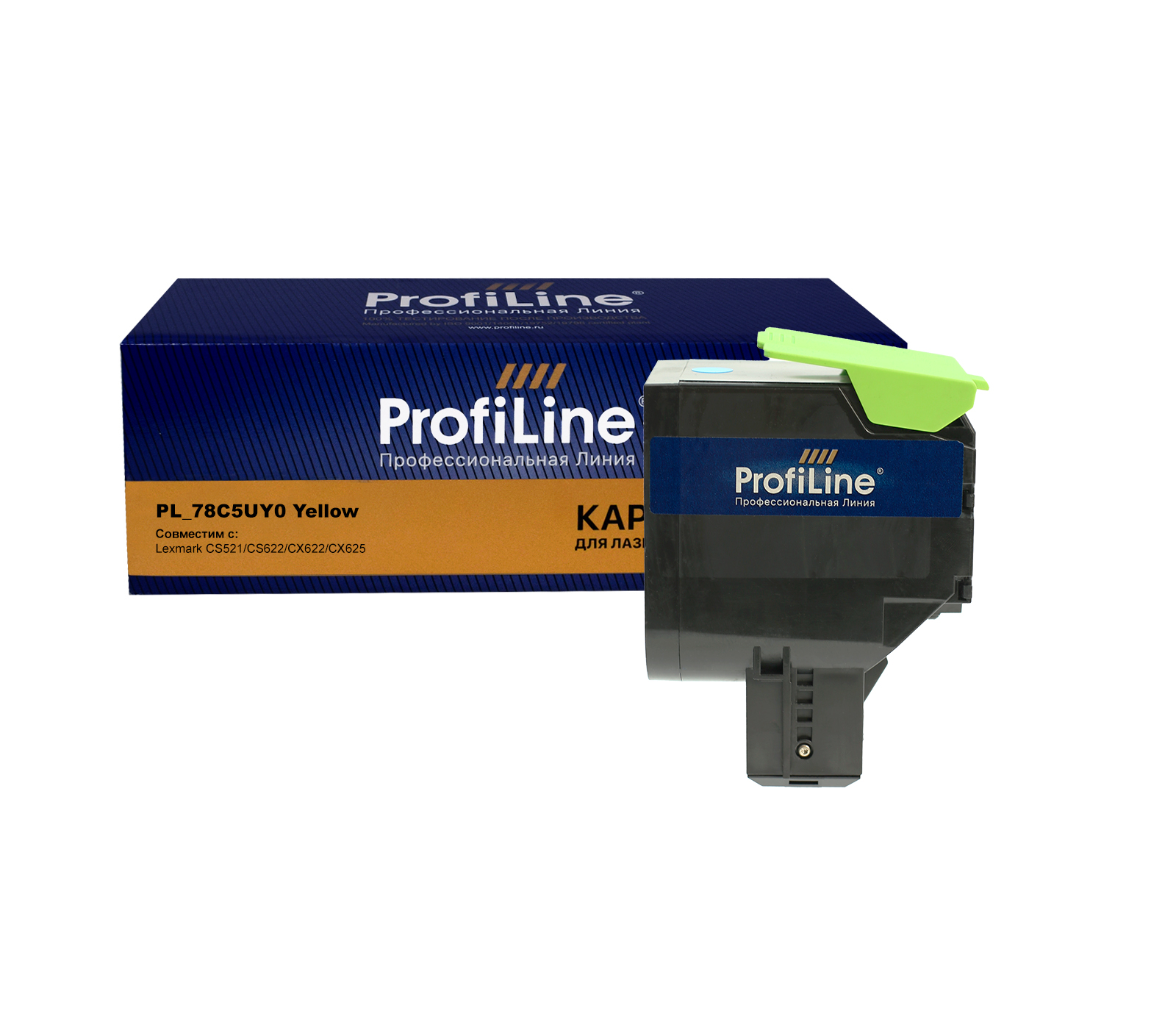 Картридж PL-78C5UY0 для принтеров Lexmark CS521/CS622/CX622/CX625 Yellow 7000 копий Profiline